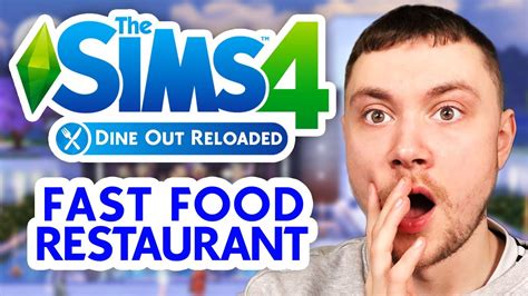 The Sims 4 Dine Out Reloaded got an AMAZING fast food update!.